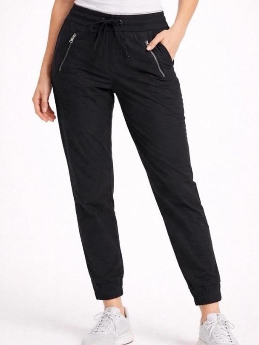 Athleta Trekkie North Jogger Pants Womens Size 4 Petite Black Ripstop
